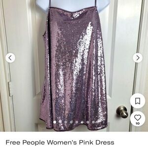 Free people purple sequin dress